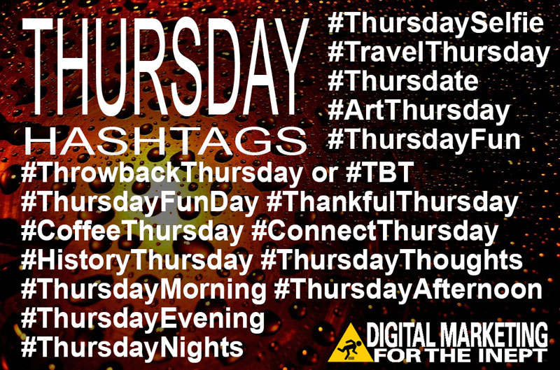 thursday hashtags